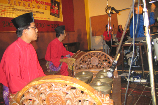 Les joueurs de gamelan!