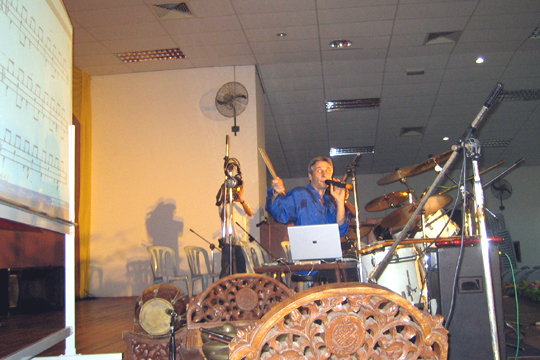 Les exercices sur �cran g�ant!