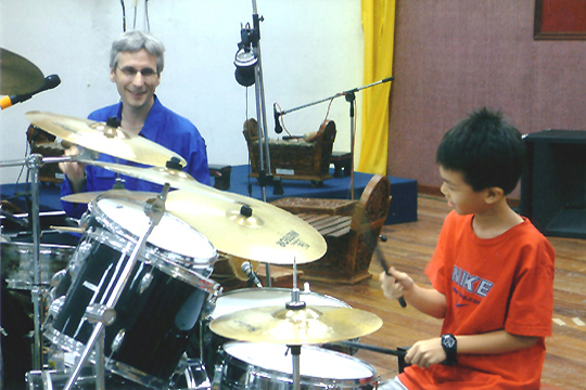 Duo avec un jeune �l�ve chinois!